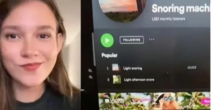 Monetizó los ronquidos de su novio Monetizó los ronquidos de su novio