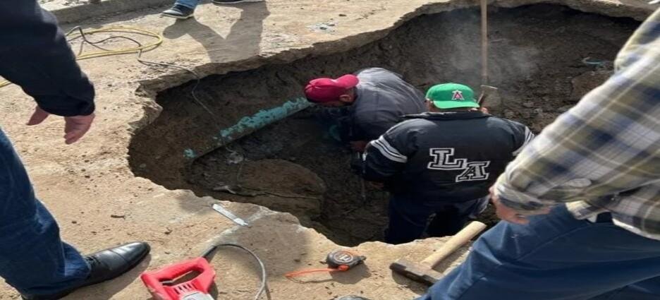 Ya acabo la reparación de la fuga en el acueducto Aguaje-Florido
