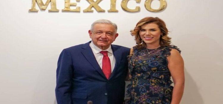Refuerzan lazos la gobernadora Marina del Pilar y el presidente López Obrador