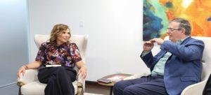 Marcelo Ebrard se reunió con Marina del Pilar