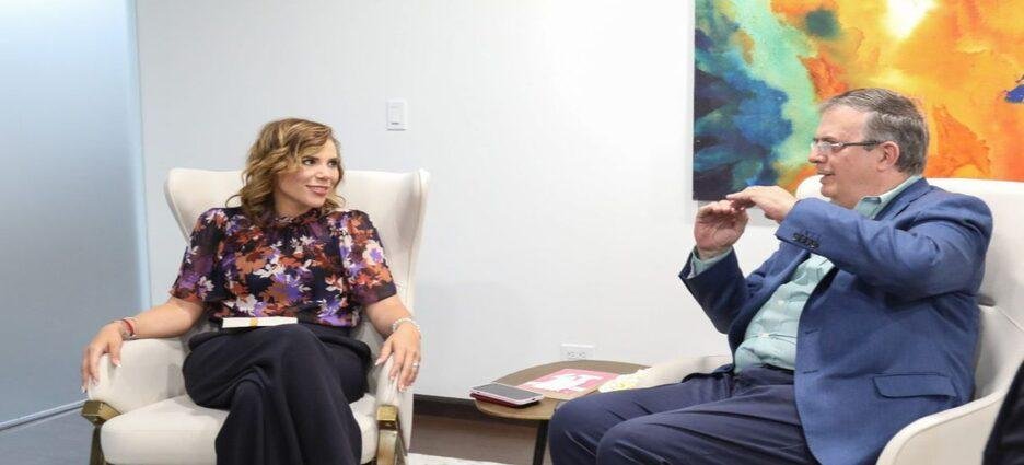 Marcelo Ebrard se reunió con Marina del Pilar