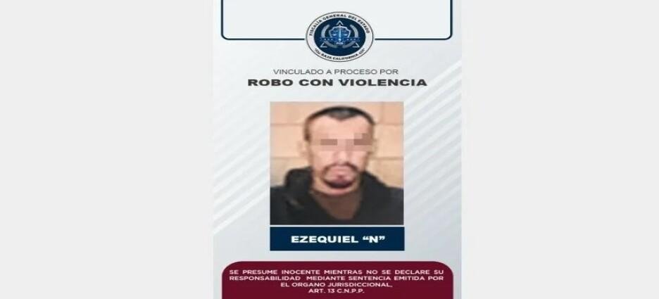 Vinculado a proceso por el delito de robo con violencia