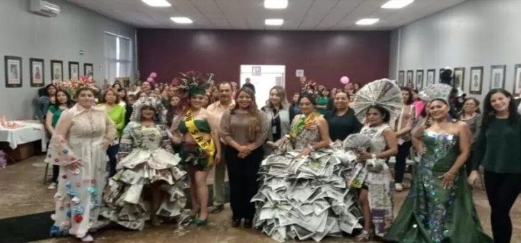 SDIF realizó el concurso de vestidos y exhibición de productos hechos de reciclaje