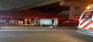 Accidentes viales en la Vía Rápida Poniente y en el entronque con Manuel J Clouthier