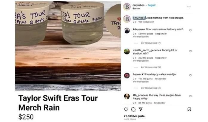 Llévelo, llévelo, el recuerdito del concierto de Taylor Swift