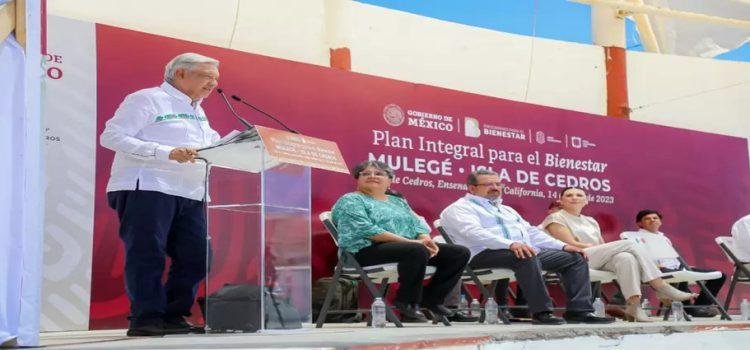 Marina del Pilar y López Obrador visitaron la Isla de Cedros