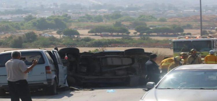 Diez personas resultaron lesionadas en accidente sobre la Vía Rápida Oriente