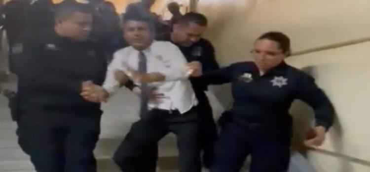 Desalojan al diputado Sergio Moctezuma del Ayuntamiento de Tijuana