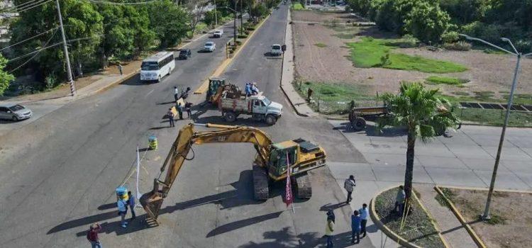 Dan mantenimiento a vialidades de las playas de Tijuana