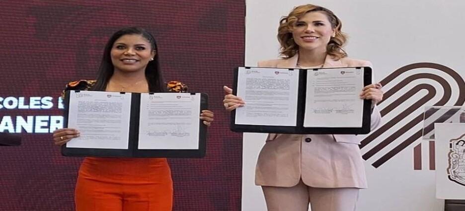 Montserrat Caballero y Marina del Pilar firman convenio para operar el SITT