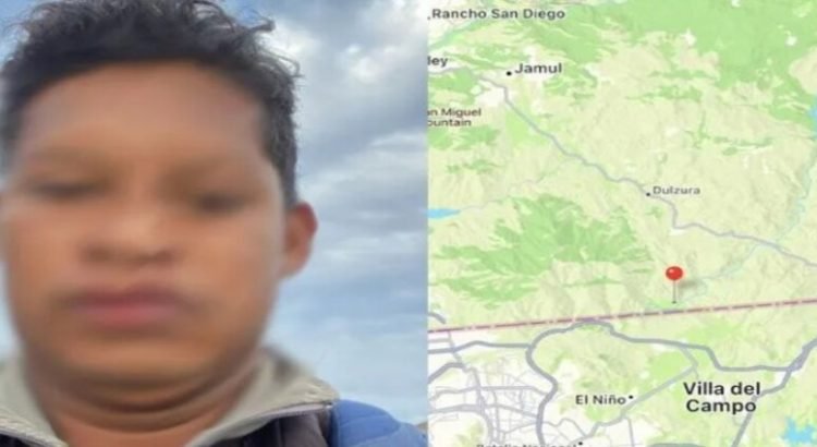 Migrante fue rescatado del monte
