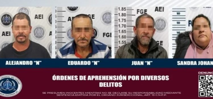 Detienen a cuatro personas por diferentes delitos en Tijuana