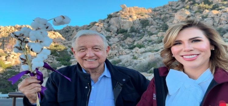 AMLO visitó La Rumorosa en Baja California