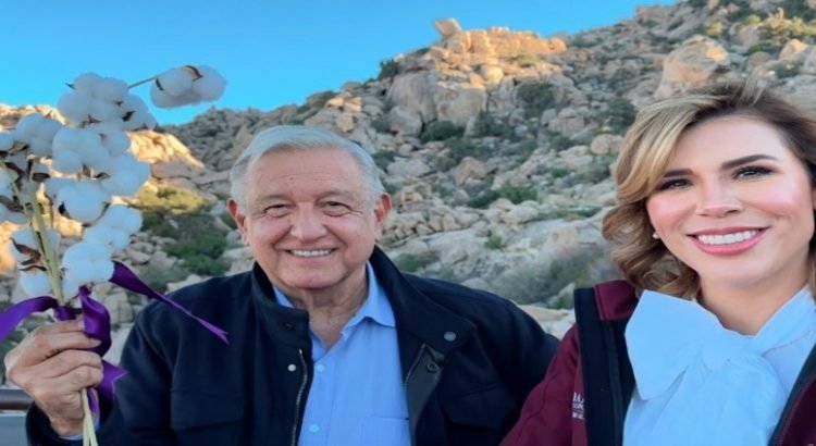AMLO visitó La Rumorosa en Baja California