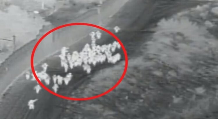 Captan en video a 75 migrantes escalar el muro fronterizo de Tijuana