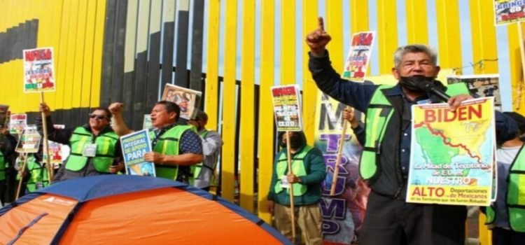 Migrantes se manifestaron en Playas de Tijuana debido a la crisis migratoria