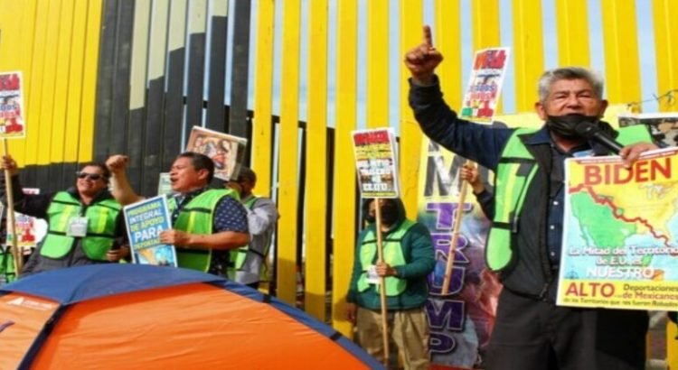 Migrantes se manifestaron en Playas de Tijuana debido a la crisis migratoria