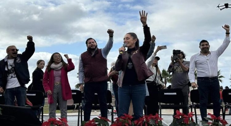 Sheinbaum se comprometió en convertir el agua en un derecho universal en Baja California