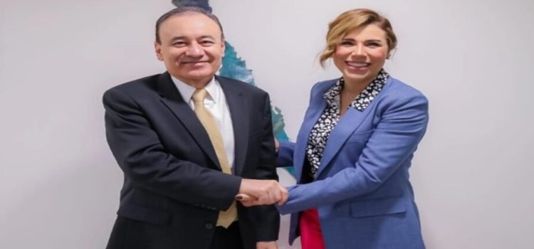 Marina del Pilar y Alfonso Durazo se reúnen para dialogar sobre el bienestar de ambas entidades