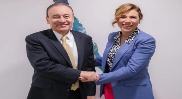 Marina del Pilar y Alfonso Durazo se reúnen para dialogar sobre el bienestar de ambas entidades