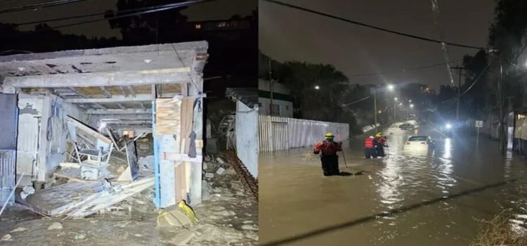 Tijuana registra 15 derrumbes y 11 inundaciones por las lluvias