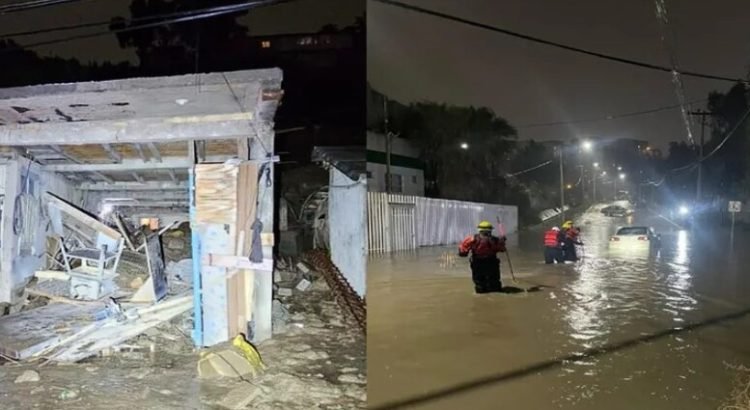 Tijuana registra 15 derrumbes y 11 inundaciones por las lluvias