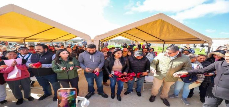 La alcaldesa Montserrat Caballero Ramírez inauguró una nueva calle en la colonia San Bernardo