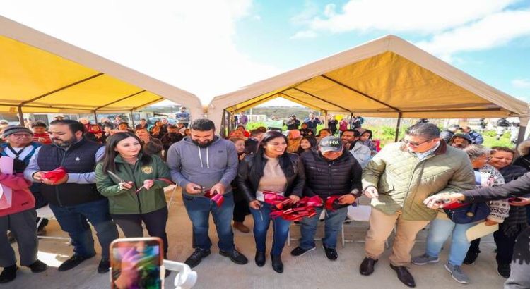 La alcaldesa Montserrat Caballero Ramírez inauguró una nueva calle en la colonia San Bernardo