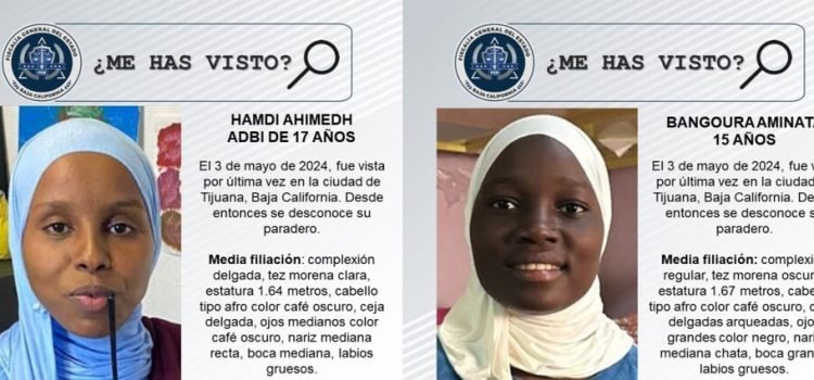 Buscan en Tijuana a dos jóvenes migrantes desaparecidas