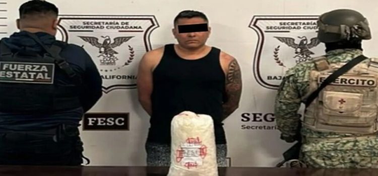Decomisan 4.5 kilos de metanfetamina en Tijuana