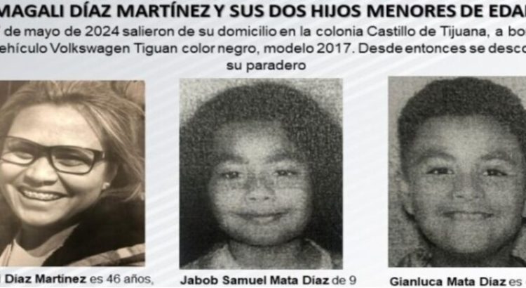 Desaparece mujer junto a sus dos hijos en Tijuana