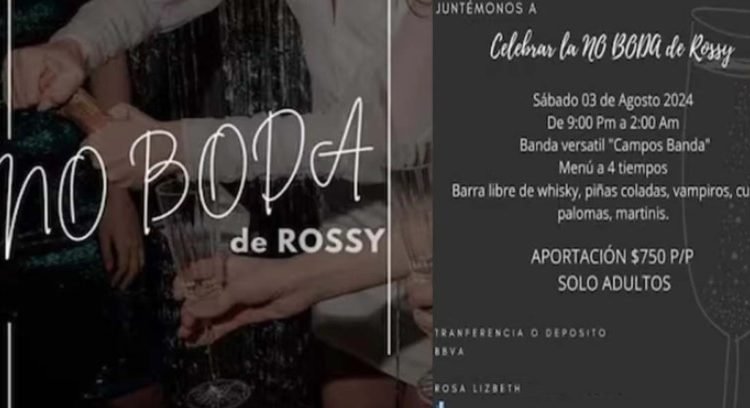 Por infidelidad del novio canceló la boda… pero no la fiesta