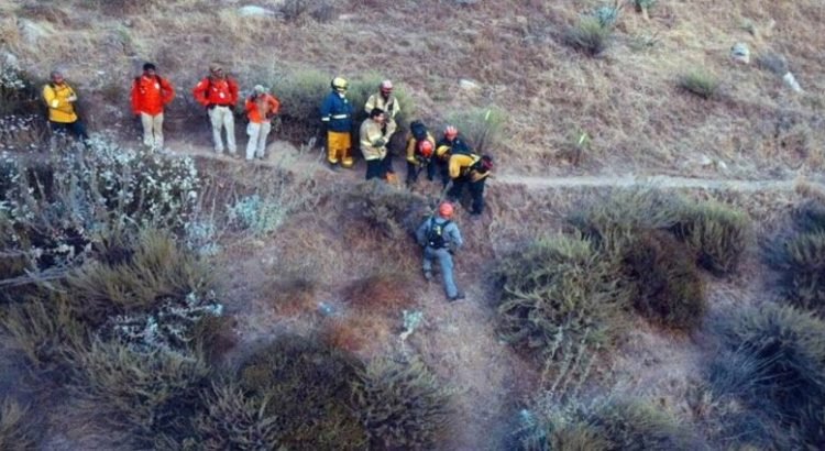Rescatan a tres migrantes extraviados en la carretera Tijuana-Tecate