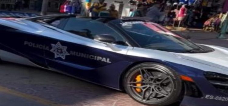 Nueva patrulla McLaren de la Policía Municipal de Tijuana