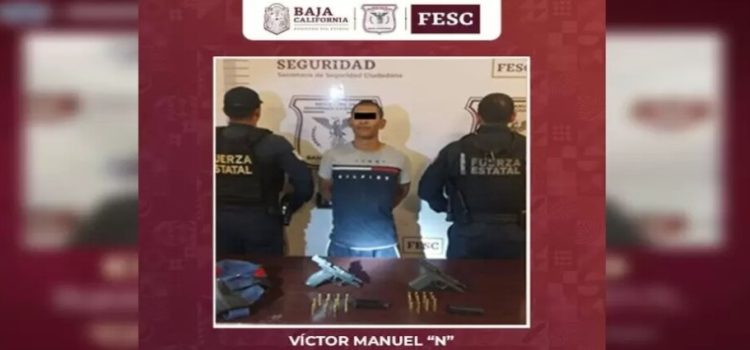 Detienen a hombre por detonaciones de arma de fuego