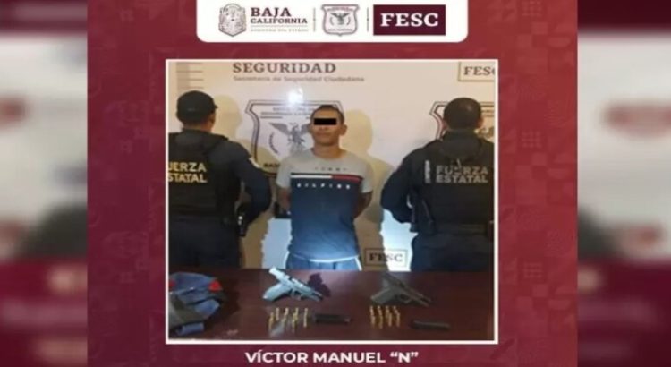 Detienen a hombre por detonaciones de arma de fuego