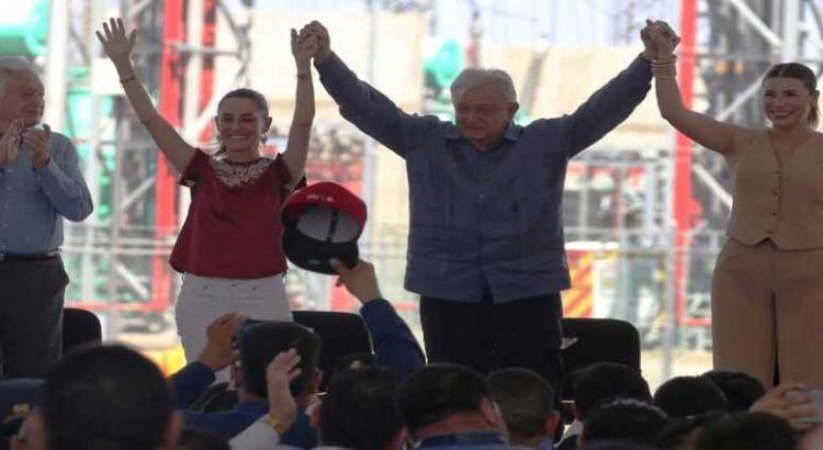 Desde BC AMLO celebra el rescate de la CFE; Sheinbaum se compromete a dar continuidad