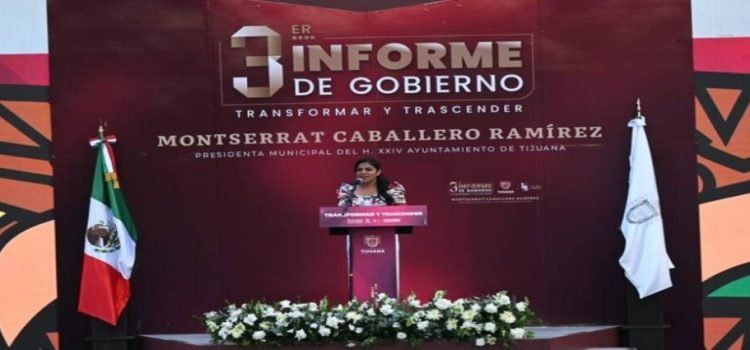 Tercer informe de gobierno de Montserrat Caballero
