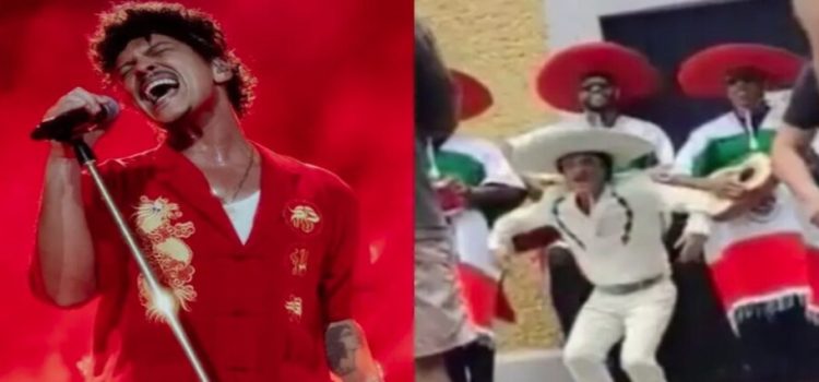 Captan a Bruno Mars vestido de charro en CDMX, enloquece a capitalinos en su primer concierto