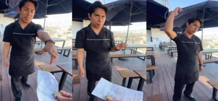 Mesero discute con comensal por darle propina de 25 pesos