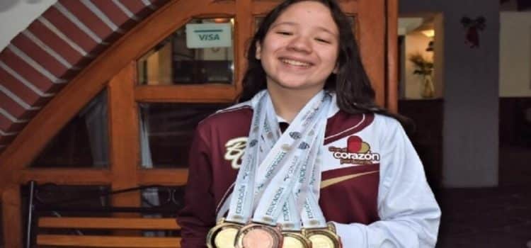 Joven atleta de Baja California se lleva 5 medallas en los paranacionales Conade