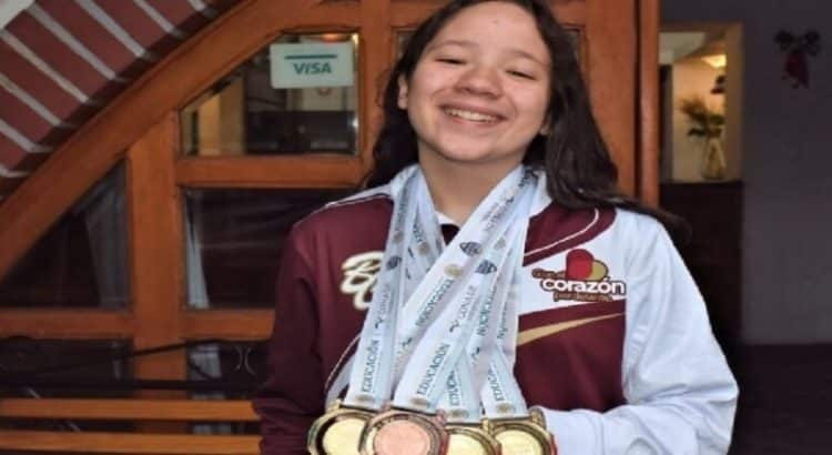 Joven atleta de Baja California se lleva 5 medallas en los paranacionales Conade