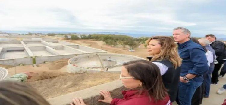 Marina del Pilar y su homólogo de California supervisan obra en planta tratadora de agua