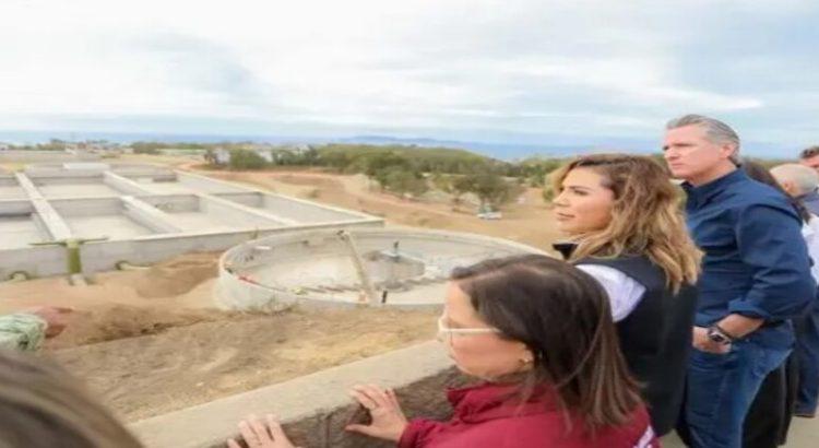 Marina del Pilar y su homólogo de California supervisan obra en planta tratadora de agua