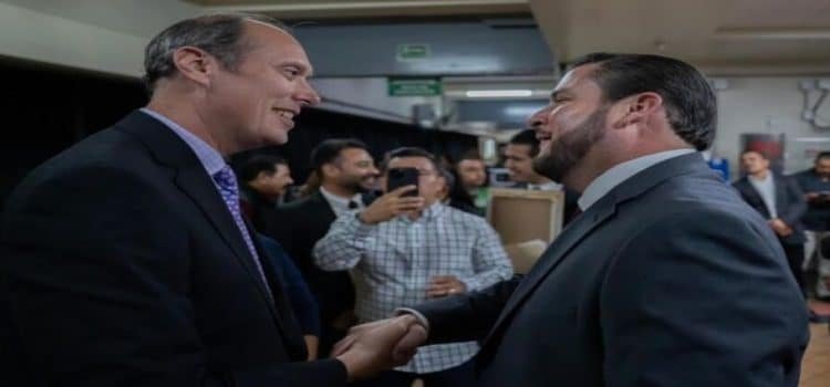 Acuerdan Burgueño y cónsul de EEUU en Tijuana trabajar en intereses comunes