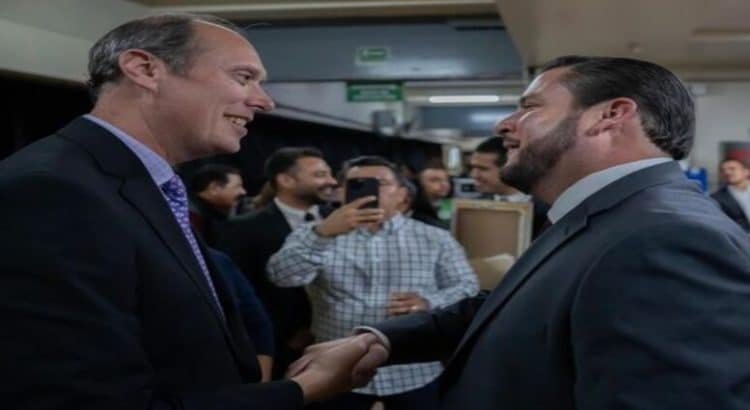 Acuerdan Burgueño y cónsul de EEUU en Tijuana trabajar en intereses comunes