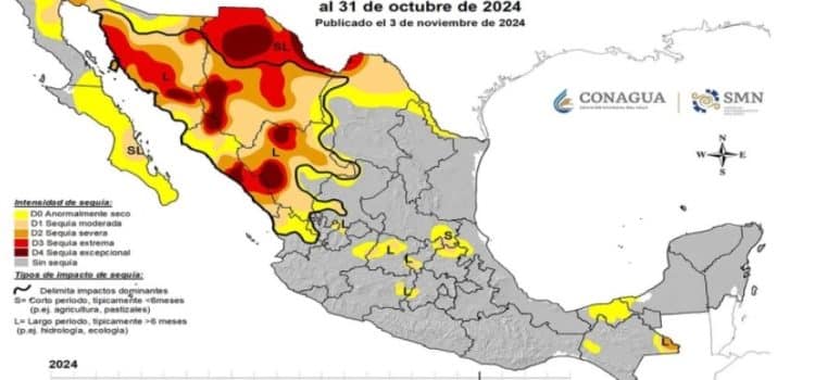 Sequía afecta casi la mitad del territorio nacional