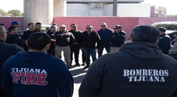 Protestan bomberos de Tijuana contra reforma al ISSSTECALI