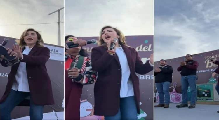 Marina del Pilar baila “Mira como mueve los hombritos” en San Fe-li-pe