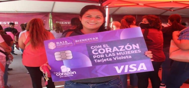 En BC el 75% de mujeres jefas reciben tarjeta violeta